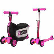 �������-������� 3 � 1 Y-SCOO ������ Mini Jump&Go, ���� pink 