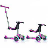 �����������- �������- ������� GLOBBER EVO 4 in 1 PLUS c ����������, � 3 ����������� ��������, ���� Pink 